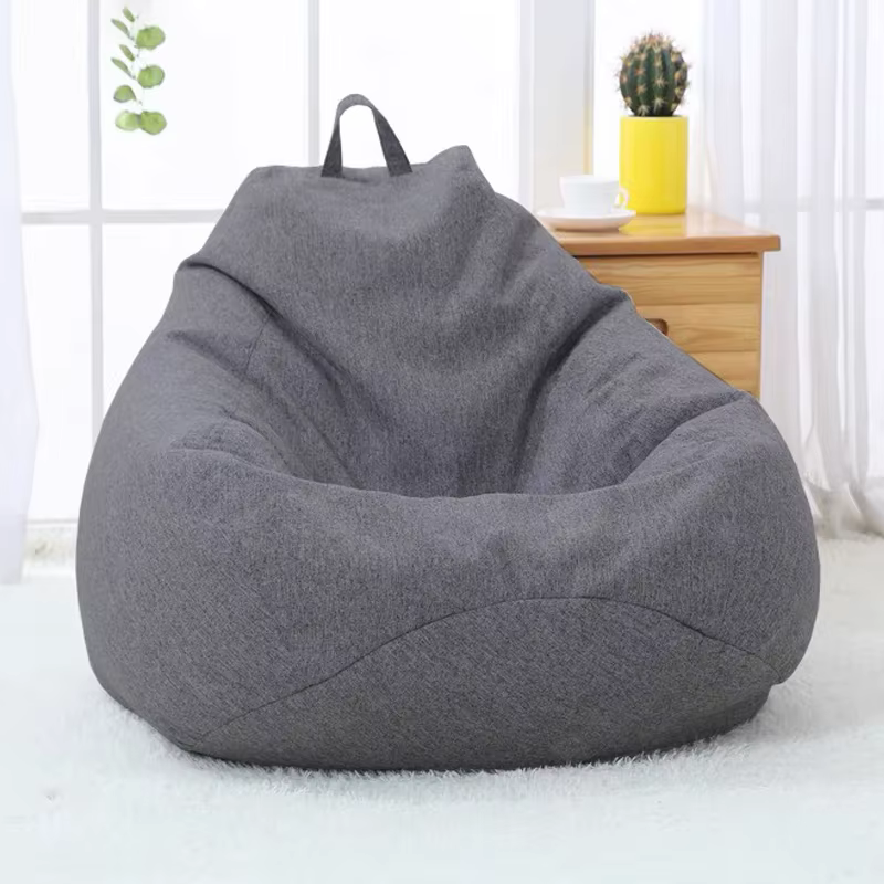 Juste de canapé pour siège paresseux, grand pouf, canapé doux, moelleux, respirant, adulte, enfant,