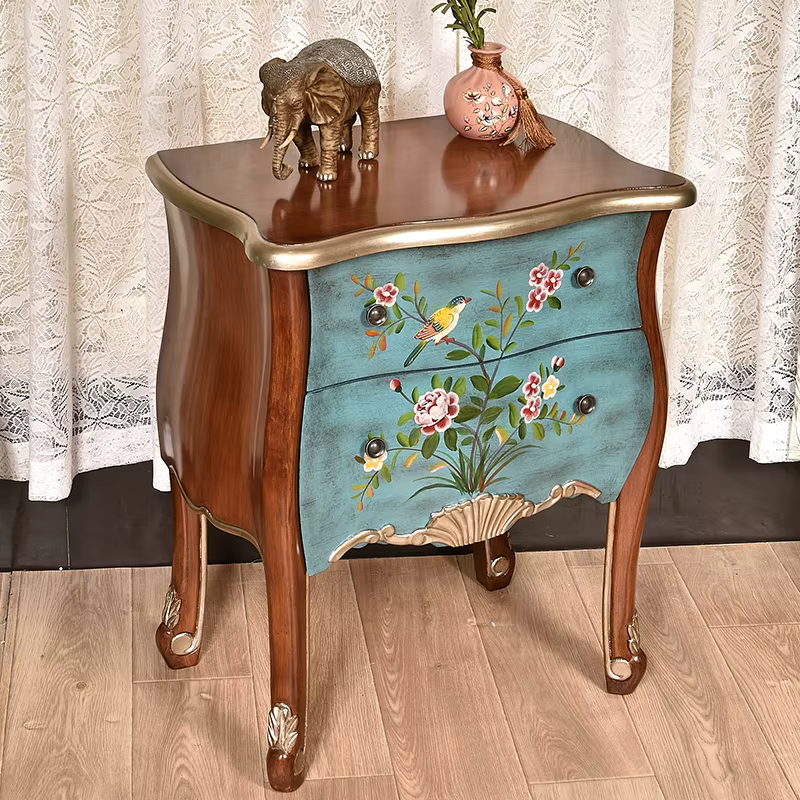 Table De chevet classique du milieu du siècle, Vintage, Premium, luxe, beauté, rangement, meubles De