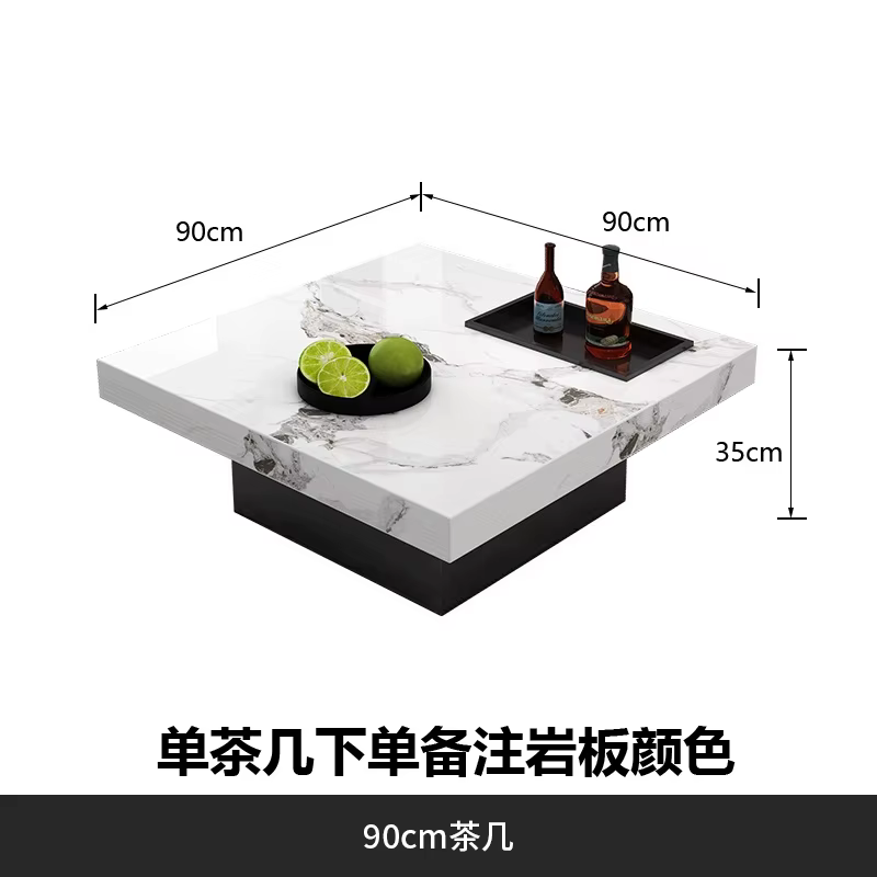 Table basse De luxe moderne, tendance, en marbre, pour chambre à coucher, Salon, minimaliste, meuble