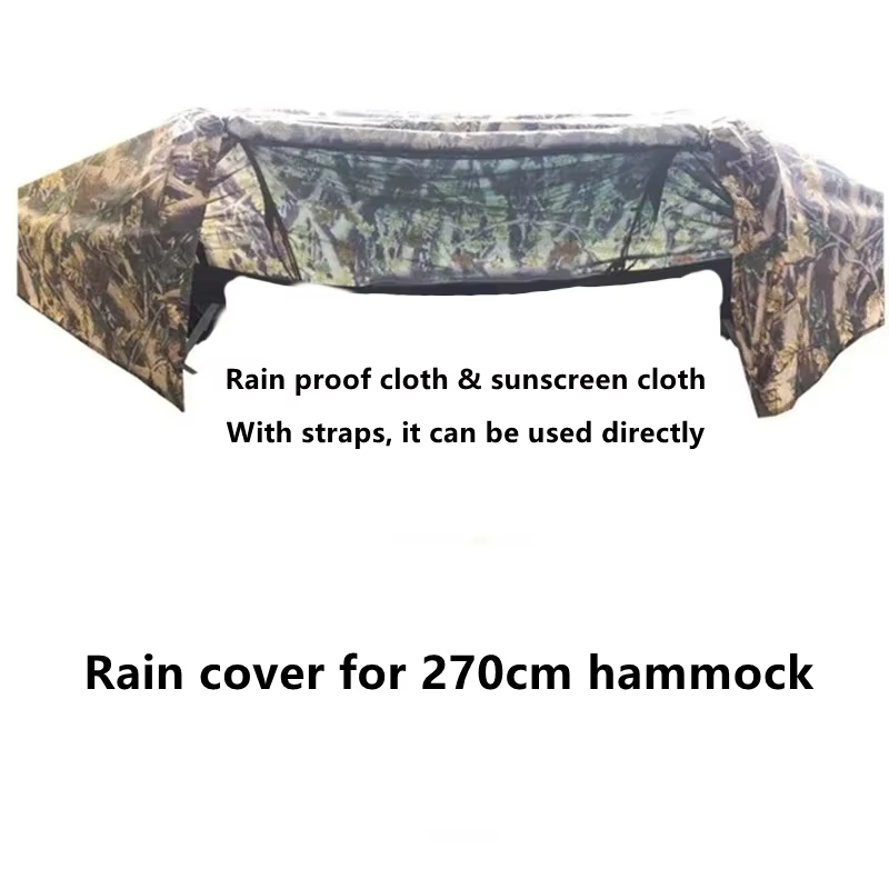 Hamac de voyage en tissu imperméable pour hamac de 270cm, auvent de protection solaire pour hamac av