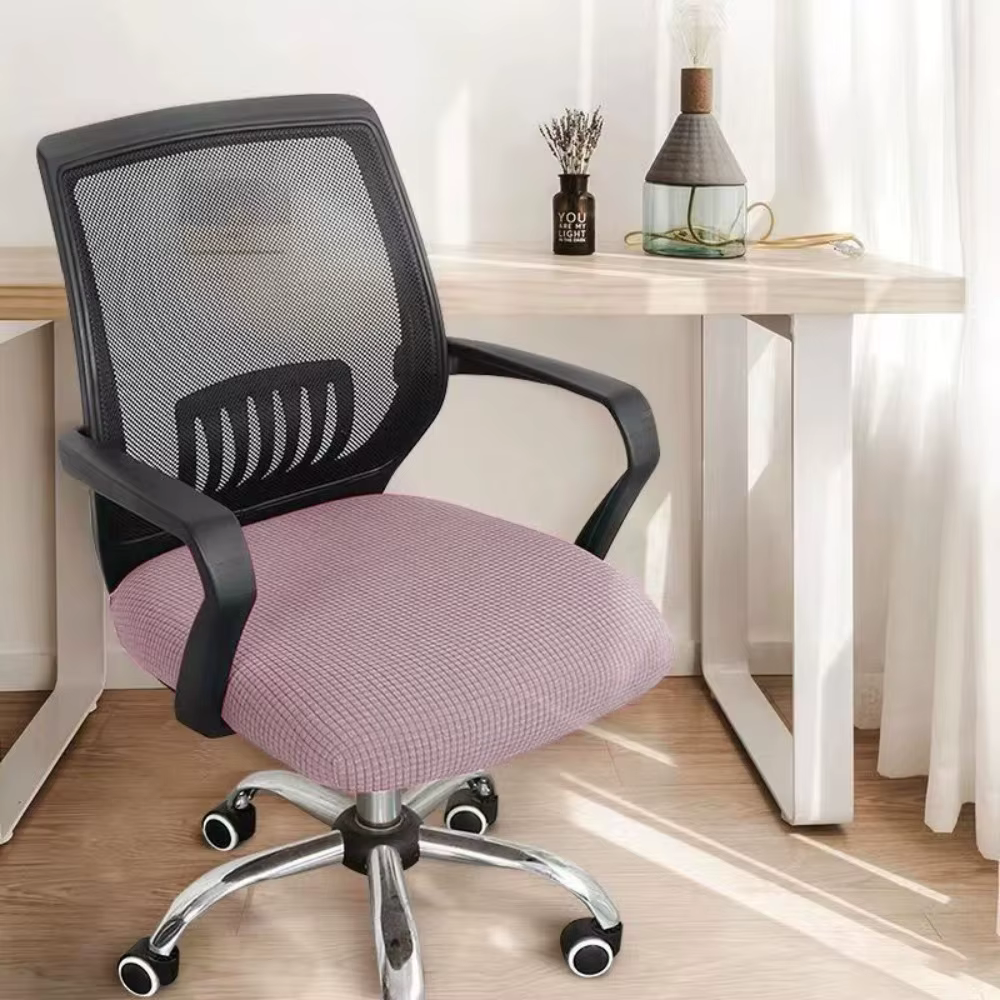 Housses de siège de chaise de bureau en velours, à la mode, amovibles, épaisses, anti-poussière, lav