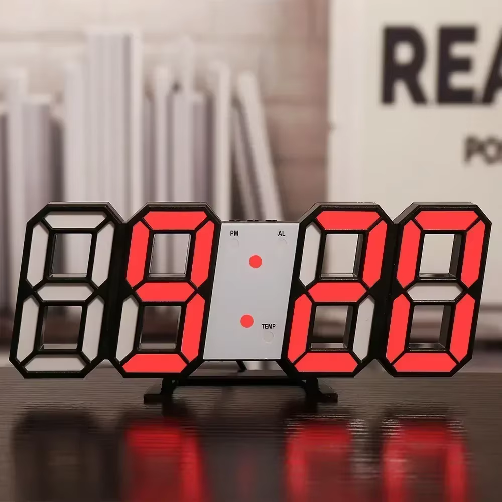 Horloge murale numérique montres de bureau alarme électronique décoration de maison moderne pour déc