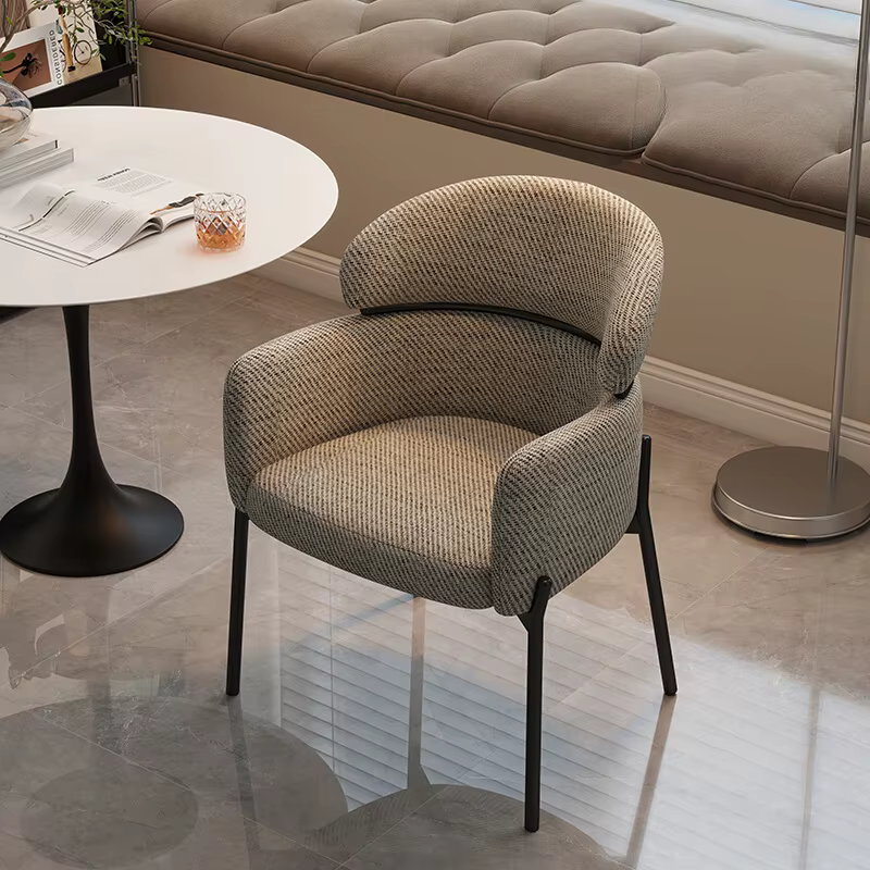 Chaise Décontractée Minimaliste Italienne de Luxe, Légère, Rétro, pour la Maison, la Cuisine, la Sal