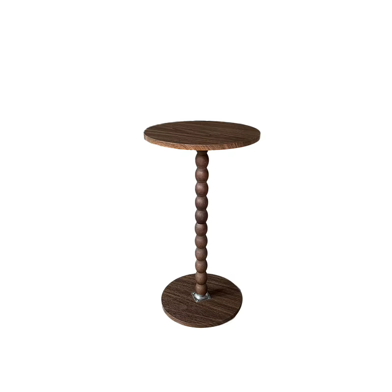Table d'appoint ronde, petite table à boissons pour petits espaces, table de chevet moderne avec pie