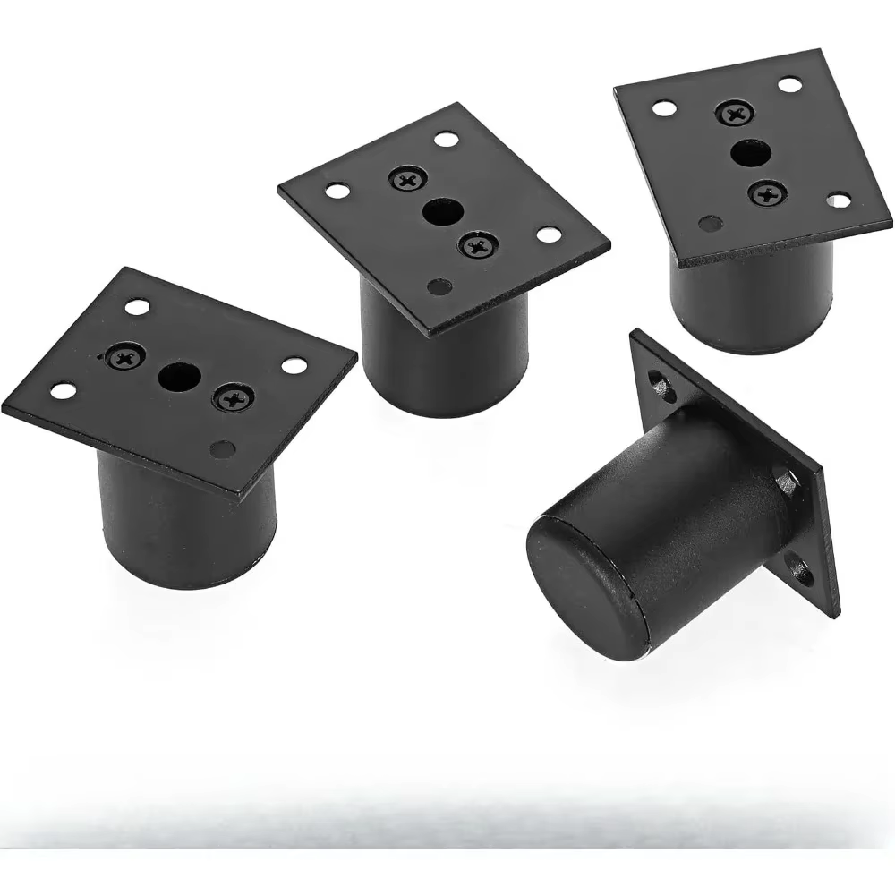 Pieds de meubles en alliage d'aluminium - Pieds de canapé ronds réglables, pieds de meubles pour arm