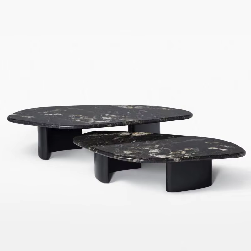 Table basse de meubles les plus vendus, table basse moderne et fantaisie avec dessus en marbre