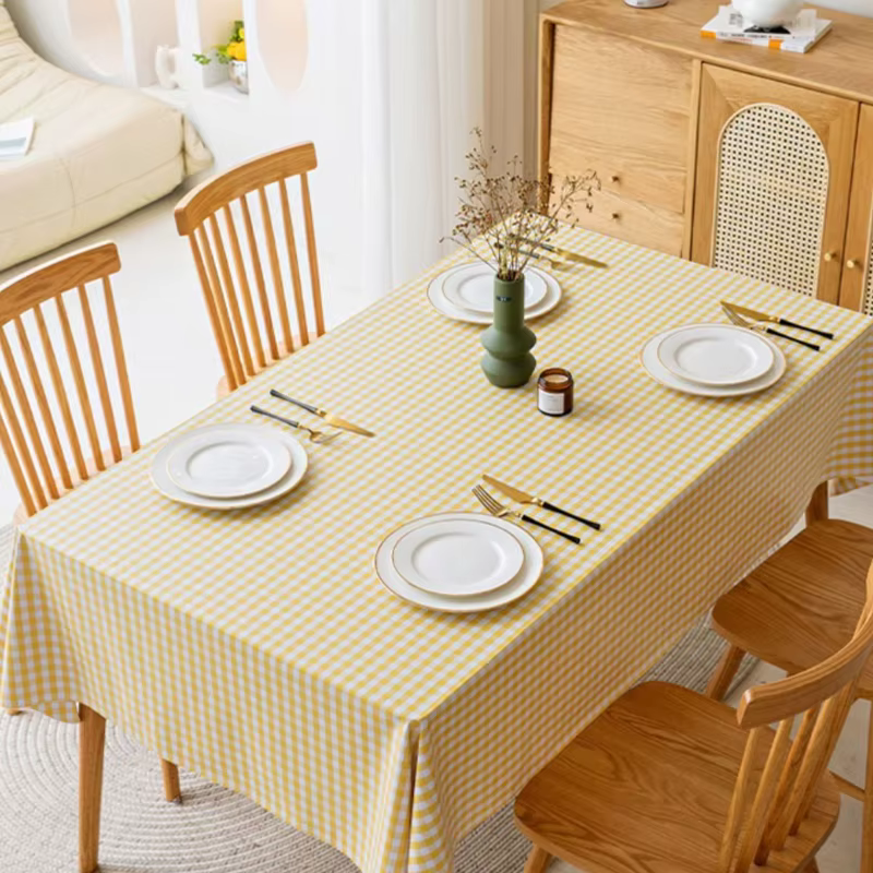 Nappe à carreaux pour cuisine, mariage, décoration de Table de vacances, nappe de pique-nique en ple