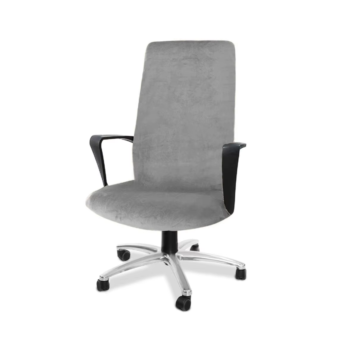 Housses de chaise de bureau en velours lavable, housse de chaise d'ordinateur, lavable, rotative, bu