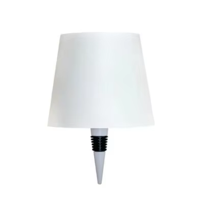 Lampe de table sans fil en forme de bouteille, commande tactile 3 couleurs et gradation progressive,