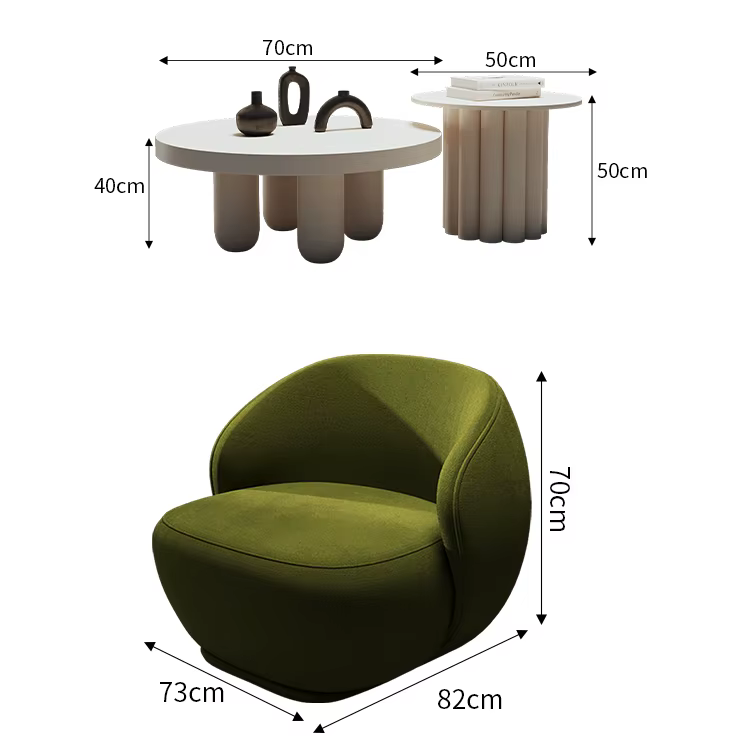Ensemble de canapé incurvé en cuir gris, pour bureau, Salon de beauté, magasin de vêtements, hall d'