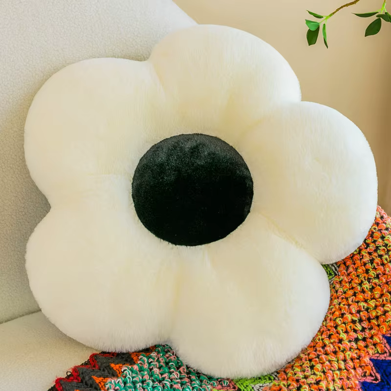 Maison chambre fleur coussin bureau canapé chaise étudiant coussin pétale Futon soleil fleur jeter o