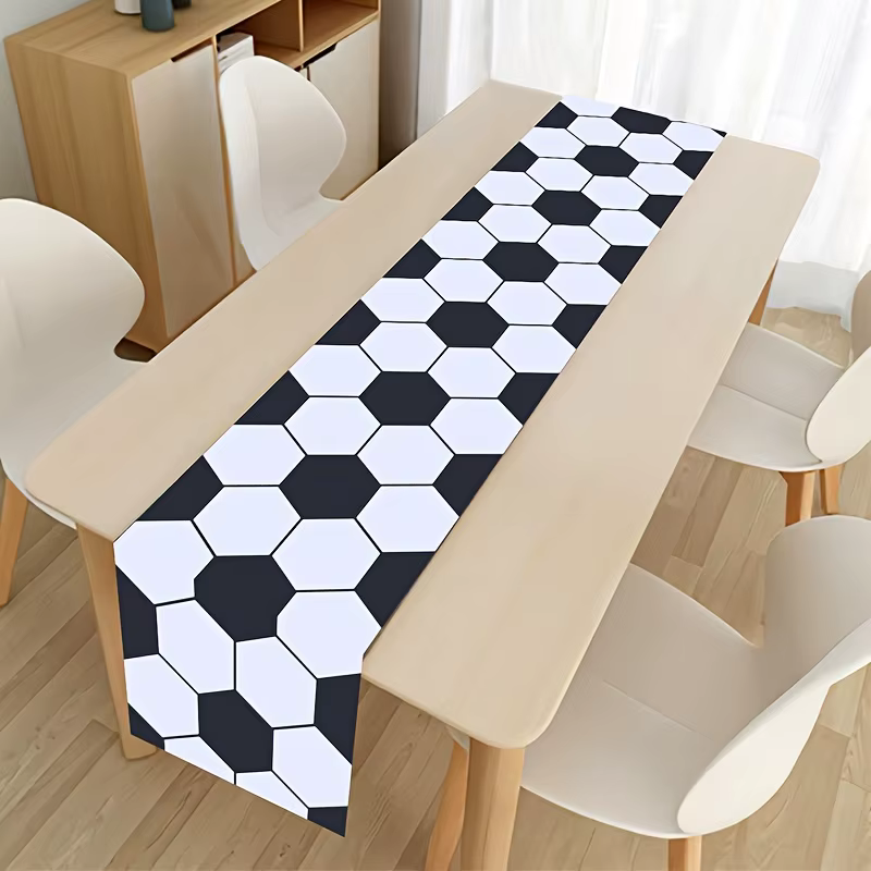 Drapeaux de table décoratifs sur le thème du football, décorations de table pour fêtes sur le thème 