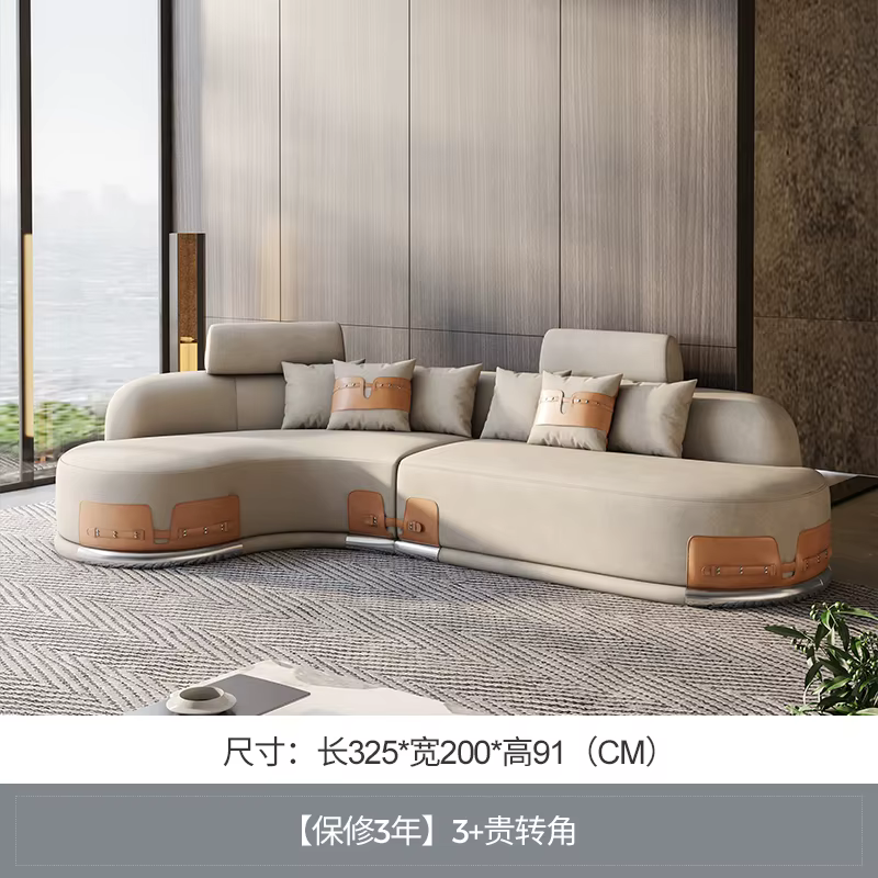 Découvrez un luxueux canapé en cuir italien, moderne et minimaliste, vibrations, rédépinage, confort