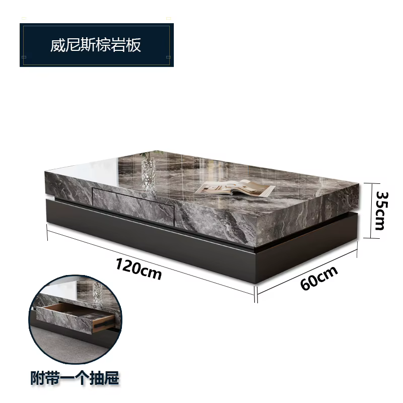 Table basse Design moderne salon chambre de luxe Tables basses minimalistes livres grands Muebles Pa