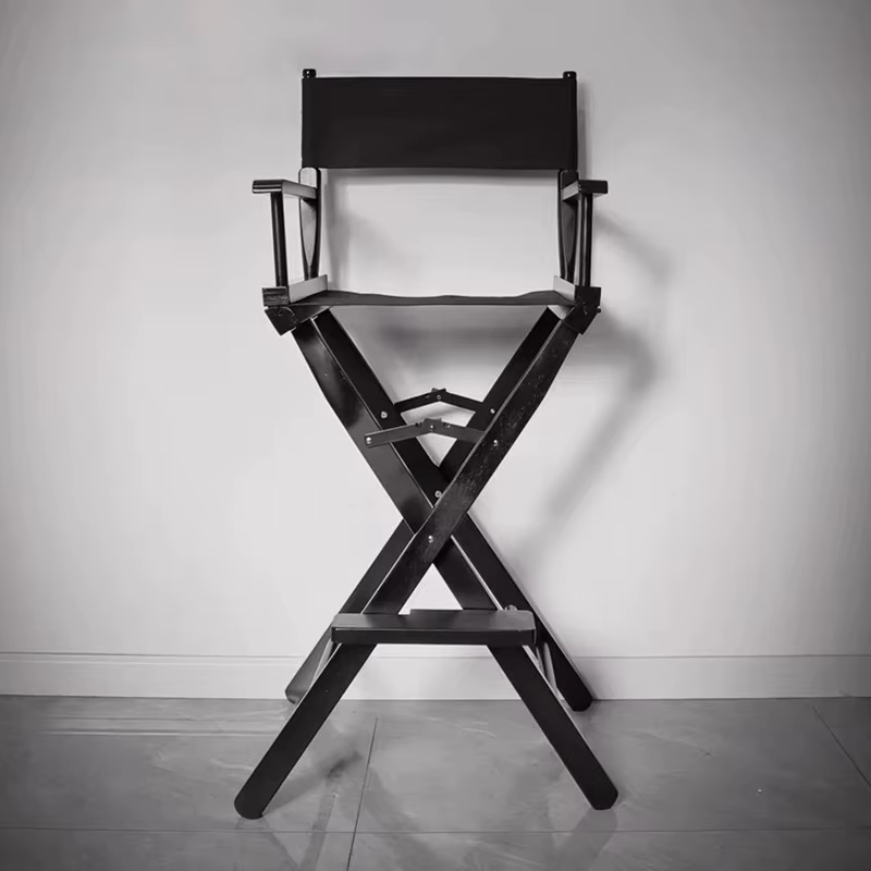 Chaises de bar en bois massif avec dossier, tabouret haut pliant, fauteuils modernes, piste de bar e