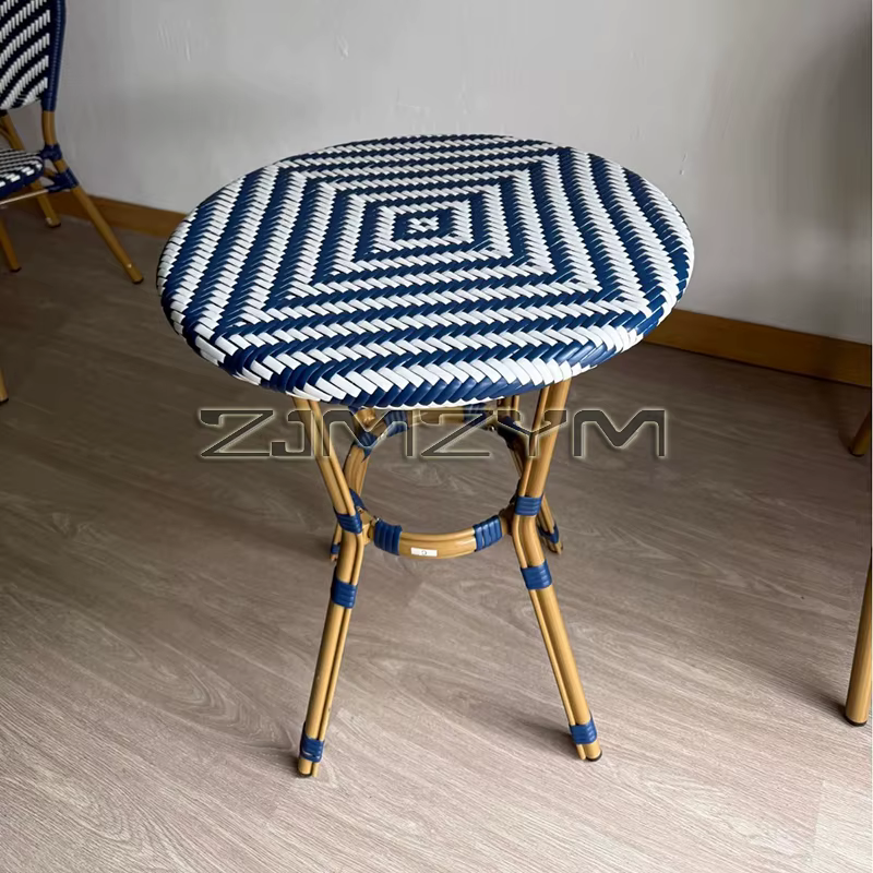 Petite Table basse, Table d'appoint tissée en rotin, petite Table ronde Simple pour la maison, Table
