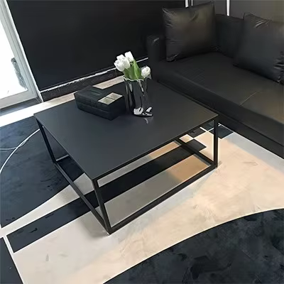 Petite table basse en métal meuble créatif, table en fer moderne et minimaliste, table de personnali