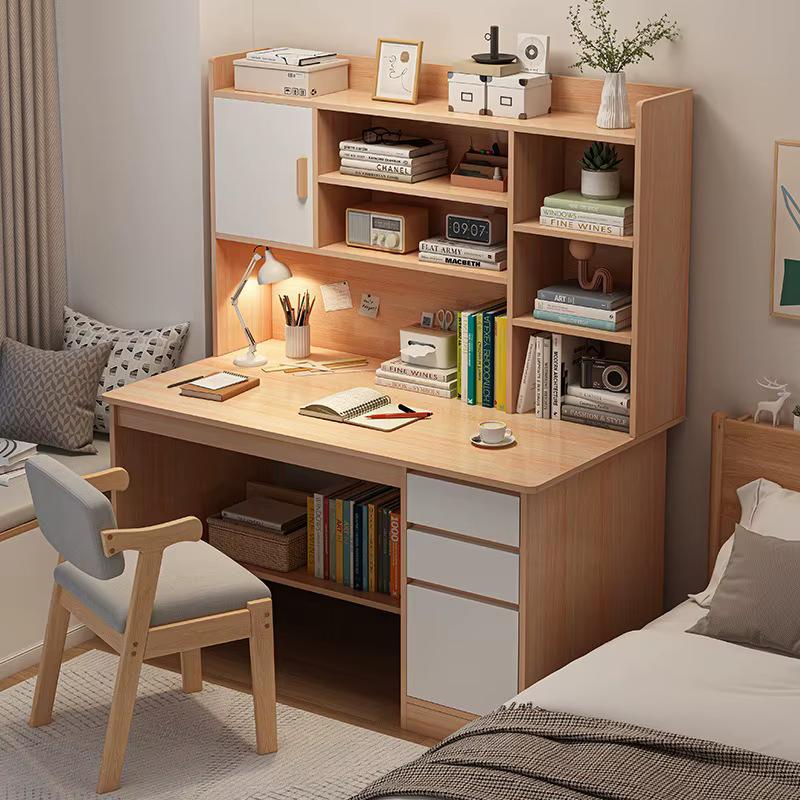 Bureau d'ordinateur, bureau à domicile, bibliothèque pour étudiants, bibliothèque intégrée, bureau d
