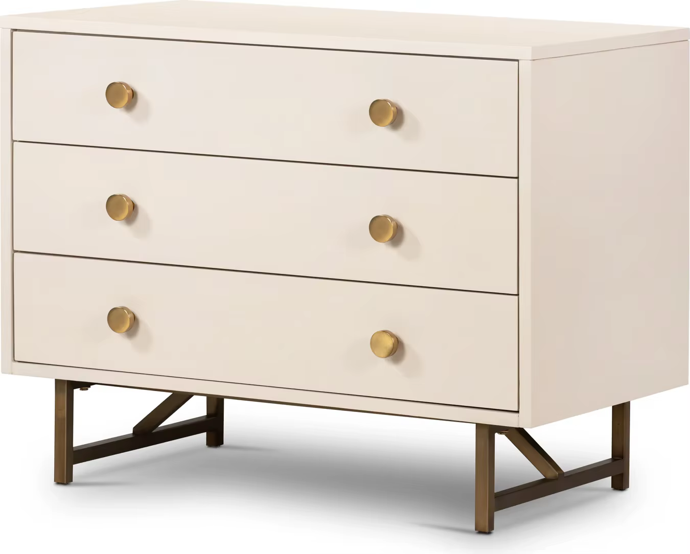 Table de chevet Beige en bois massif, Design moderne, haut de gamme, élégant, pour meubles de chambr