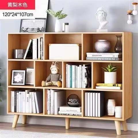 Bibliothèque blanche minimaliste moderne à 10 cubes, bibliothèque en bois à 3 niveaux avec pieds, ét