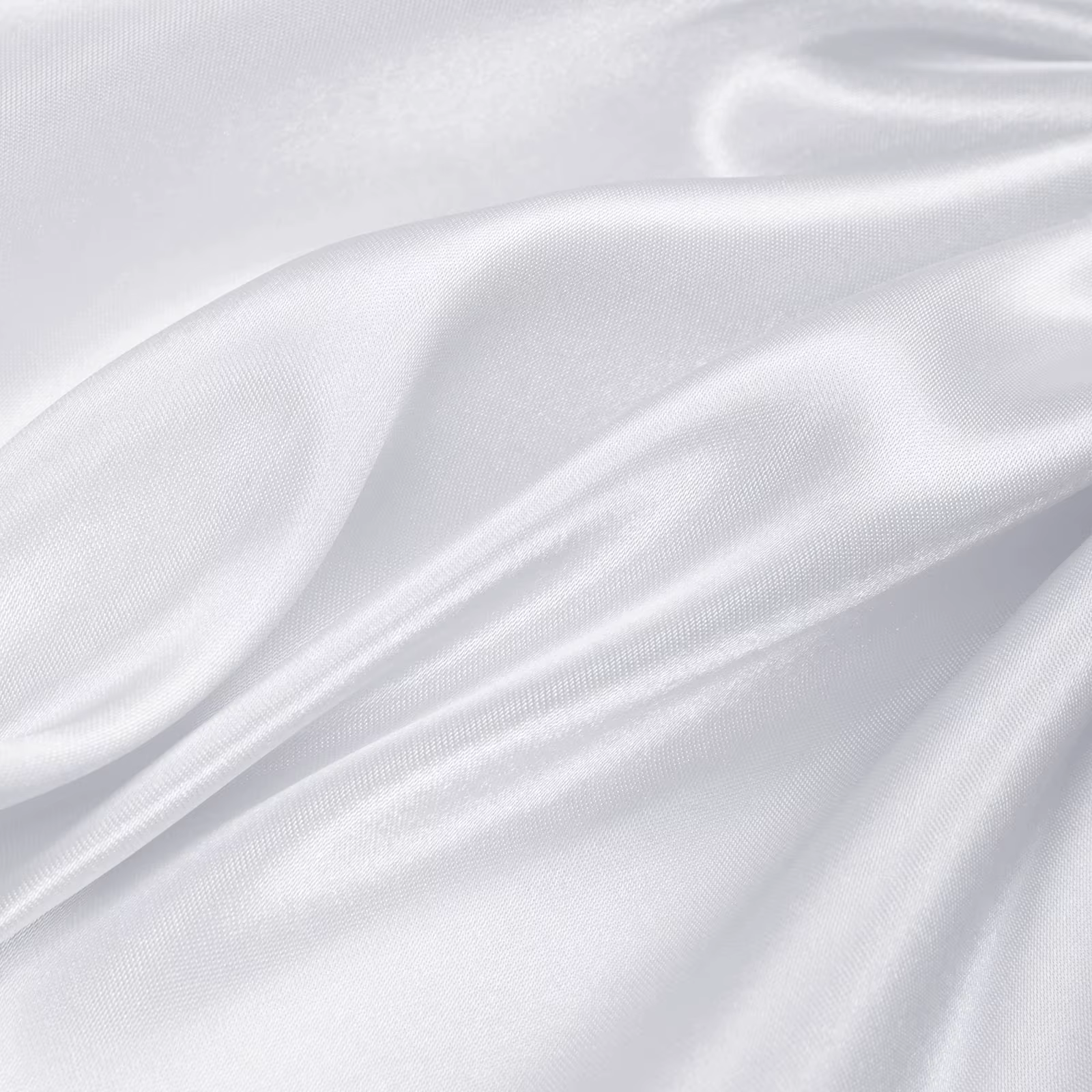 Nappe rectangulaire en Satin blanc, couverture de Table en soie brillante, décoration de Table lisse