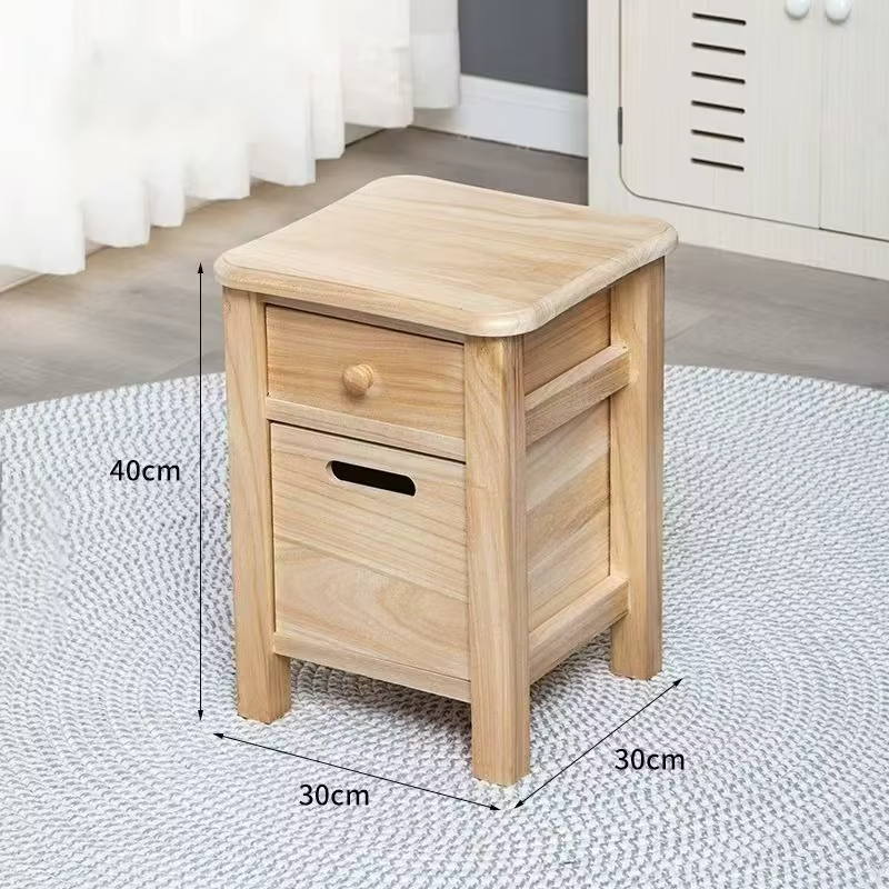 Tabouret en bois avec rangement, banc à chaussures d'entrée, Table d'appoint à tiroir, chaise d'appr