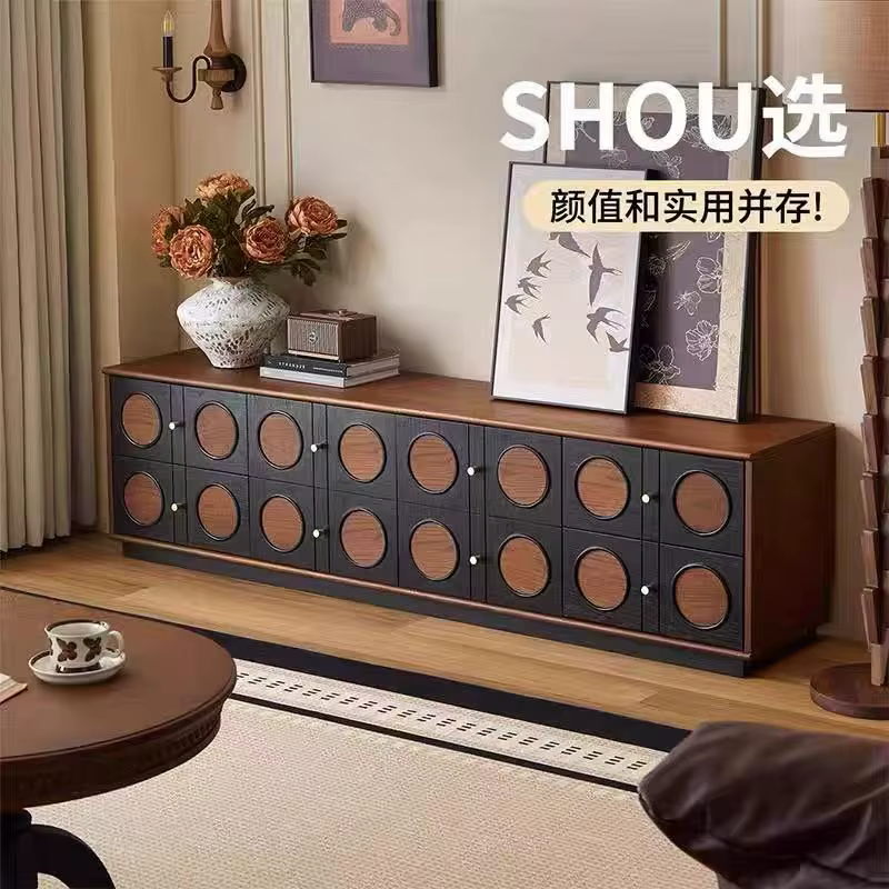Meuble Tv français du milieu du siècle, Design rétro élégant, européen, luxe, classique, Roku, pour 