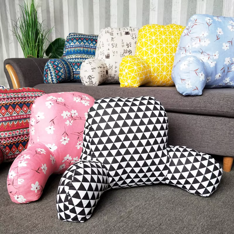 Coussin Boho en Mélange Chaud avec Accoudoirs