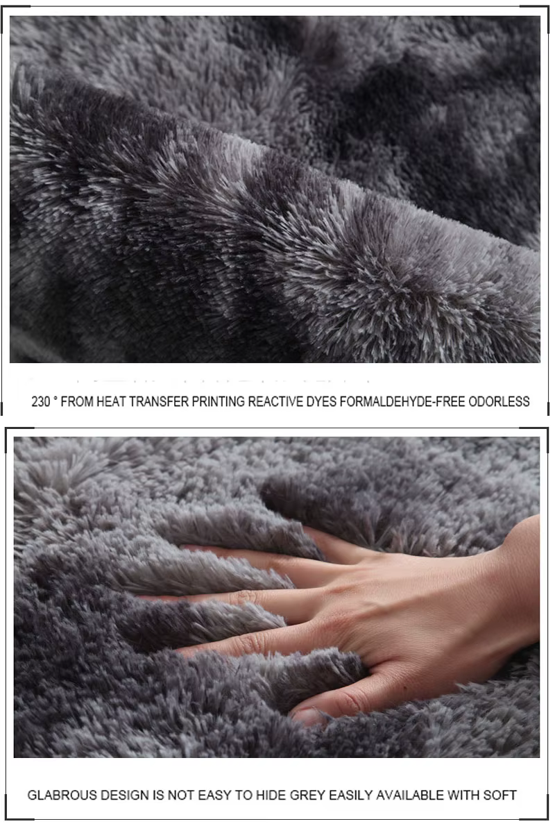 Tapis en peluche pour salon, tapis gris moelleux pour chambre à coucher, tapis antidérapant pour couloir, tapis de chevet, tapis décoratifs pour chambre