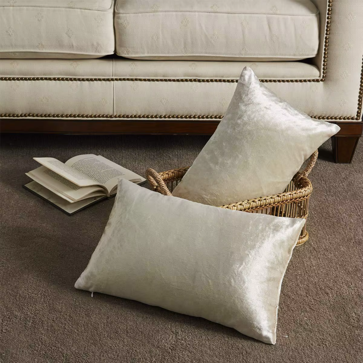 Housse de coussin rectangulaire 30x50cm