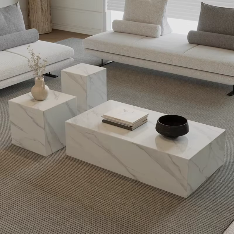 Table basse design moderne luxe solide minimaliste salon