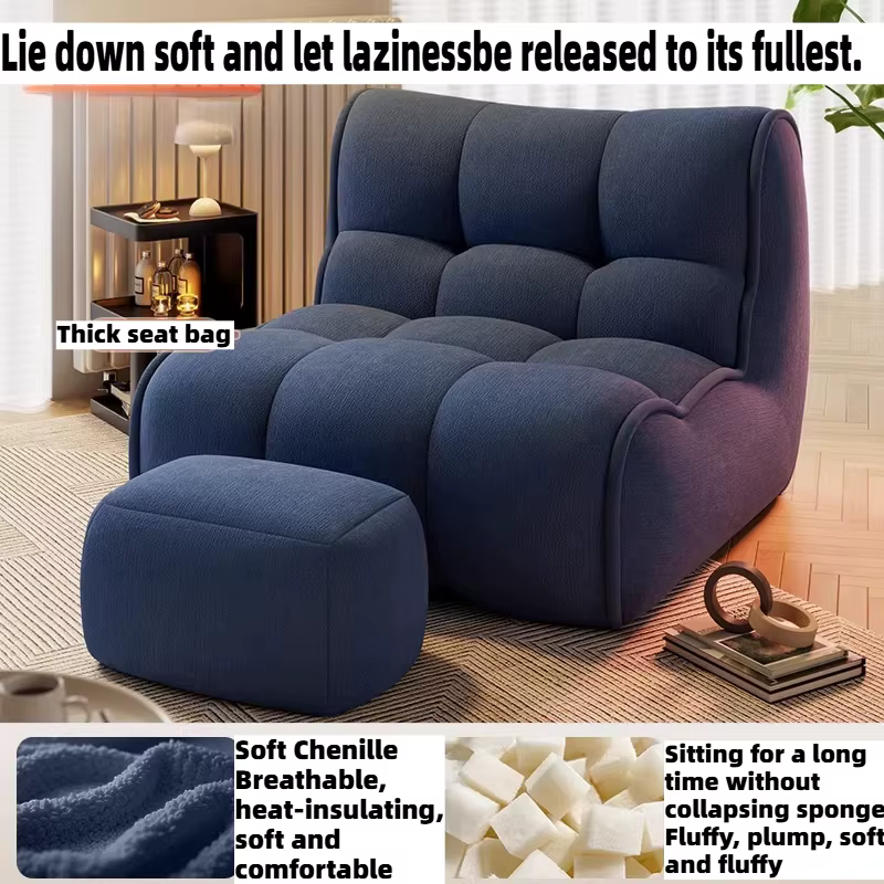 Fauteuil inclinable relaxant individuel en tissu