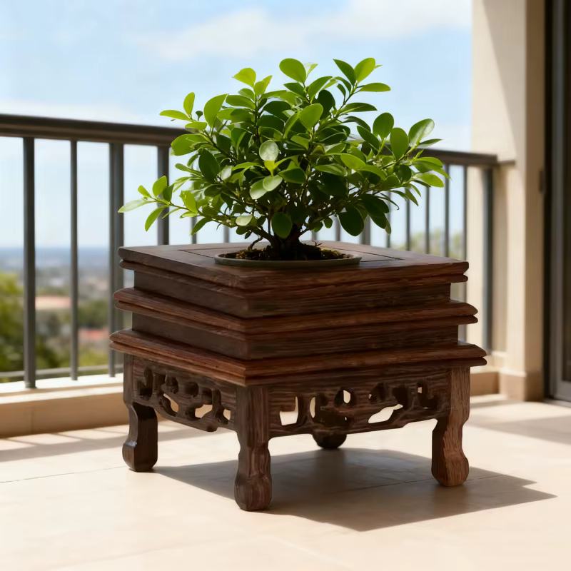 Base de Table carrée en bois