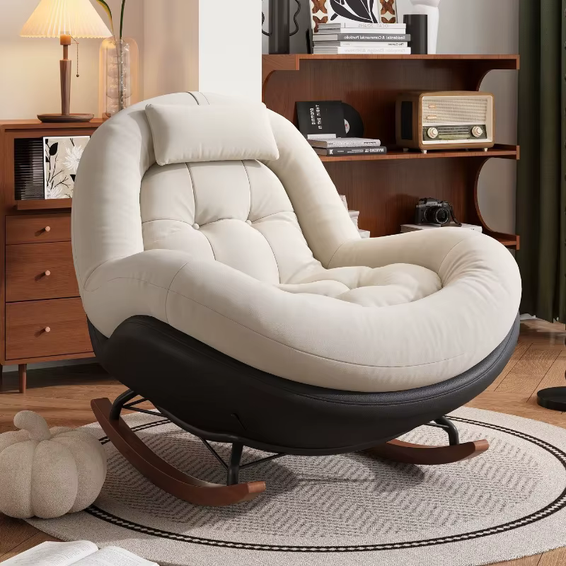 Nouveau fauteuil à bascule individuel pour salon et balcon