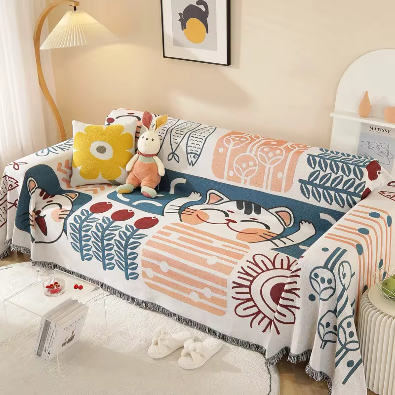 Housse de canapé coussin réversible Double face antidérapante