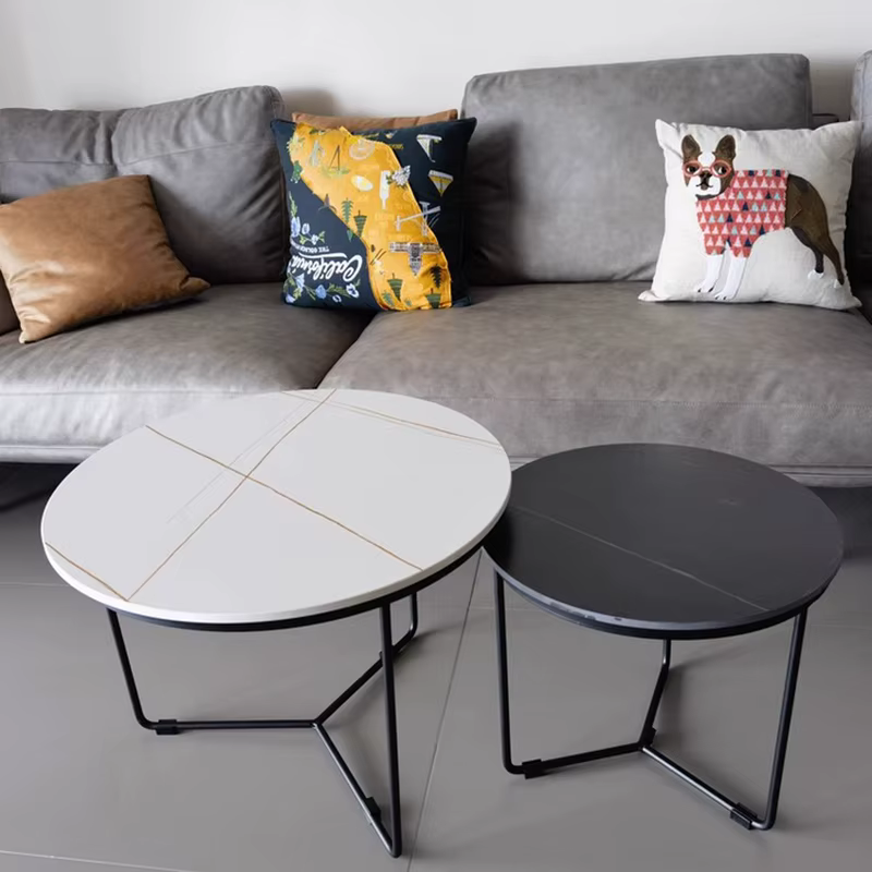 Table basse rustique minimaliste Glamour neutre salon