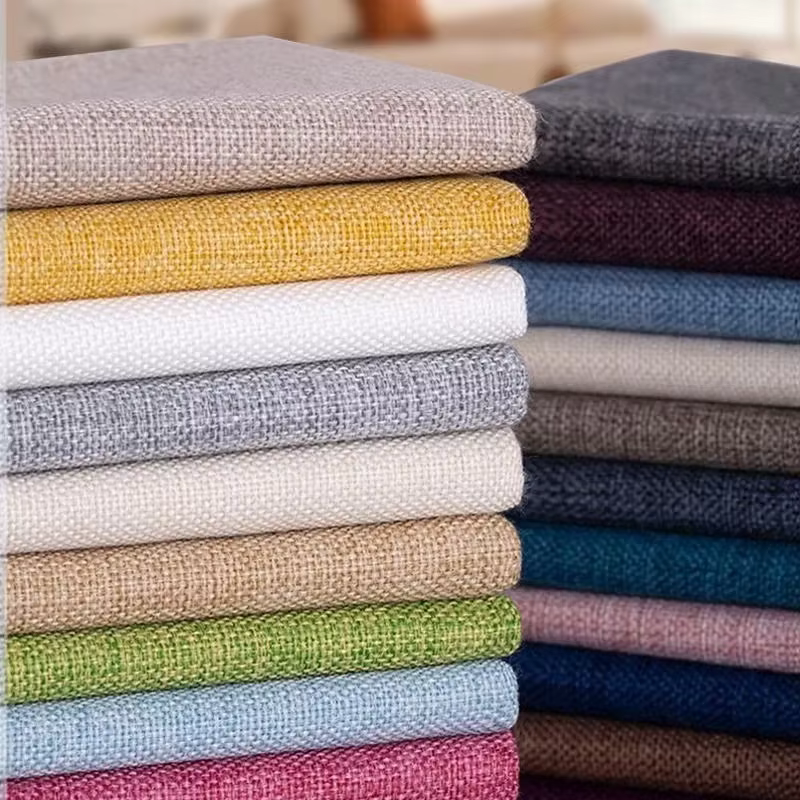 Tissu de canapé en coton et lin