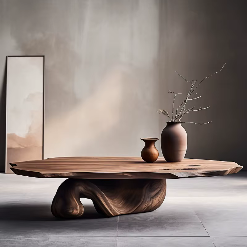 Table basse design en bois