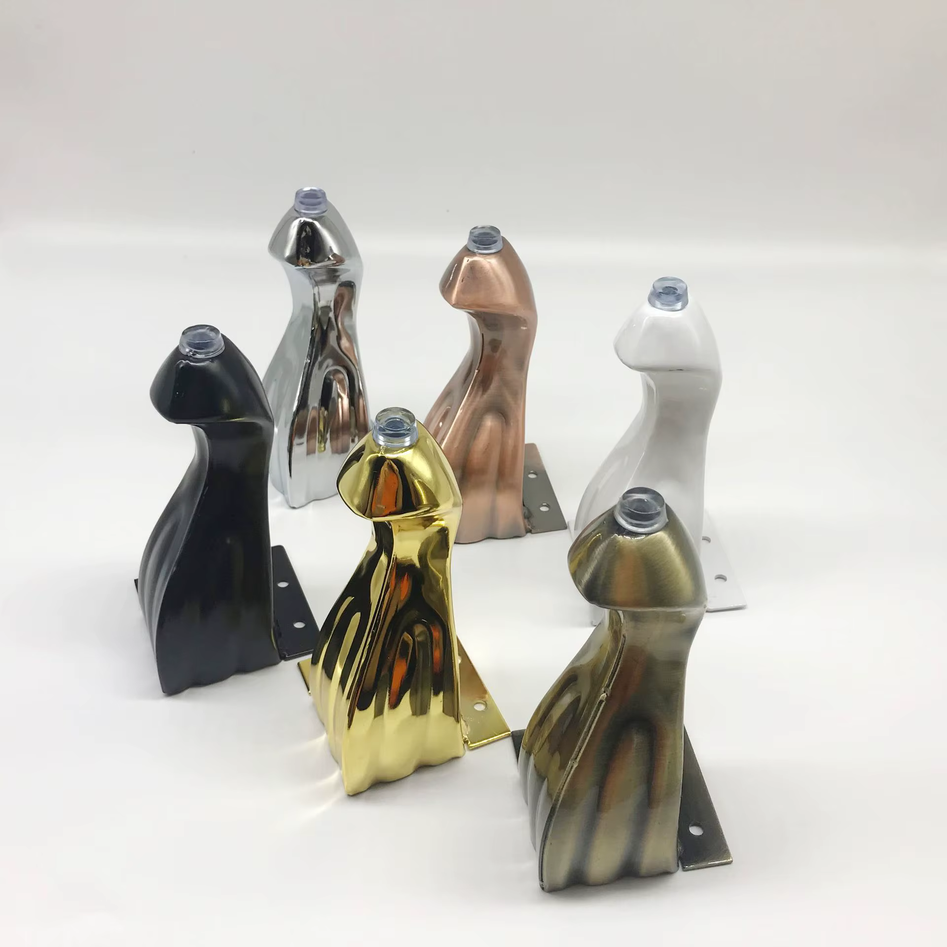 4 pièces pieds de Table de meubles en métal accessoires de nivellement d'hôtel fer