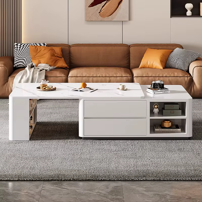 Table basse au design moderne en bois