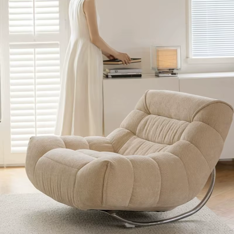 Fauteuil de lecture à bascule pour adultes