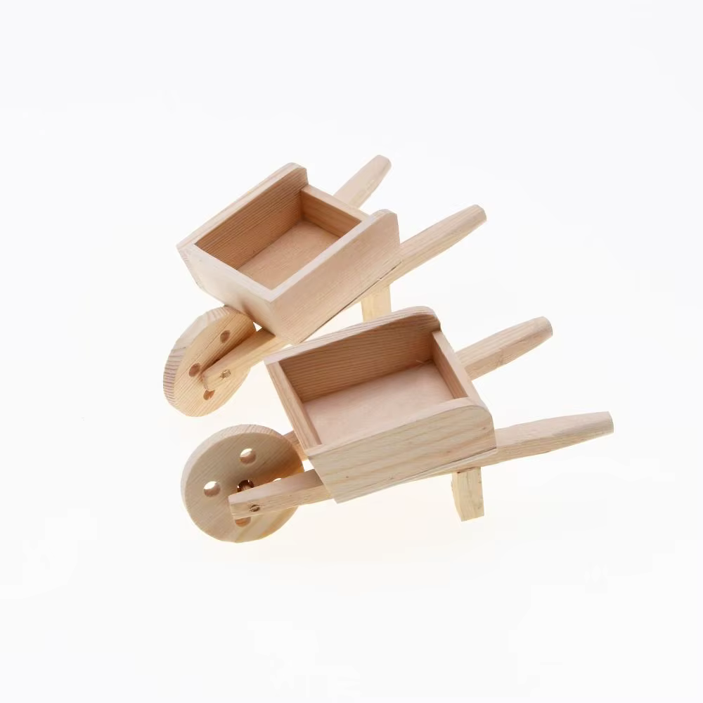 Mini chariot en bois couleur