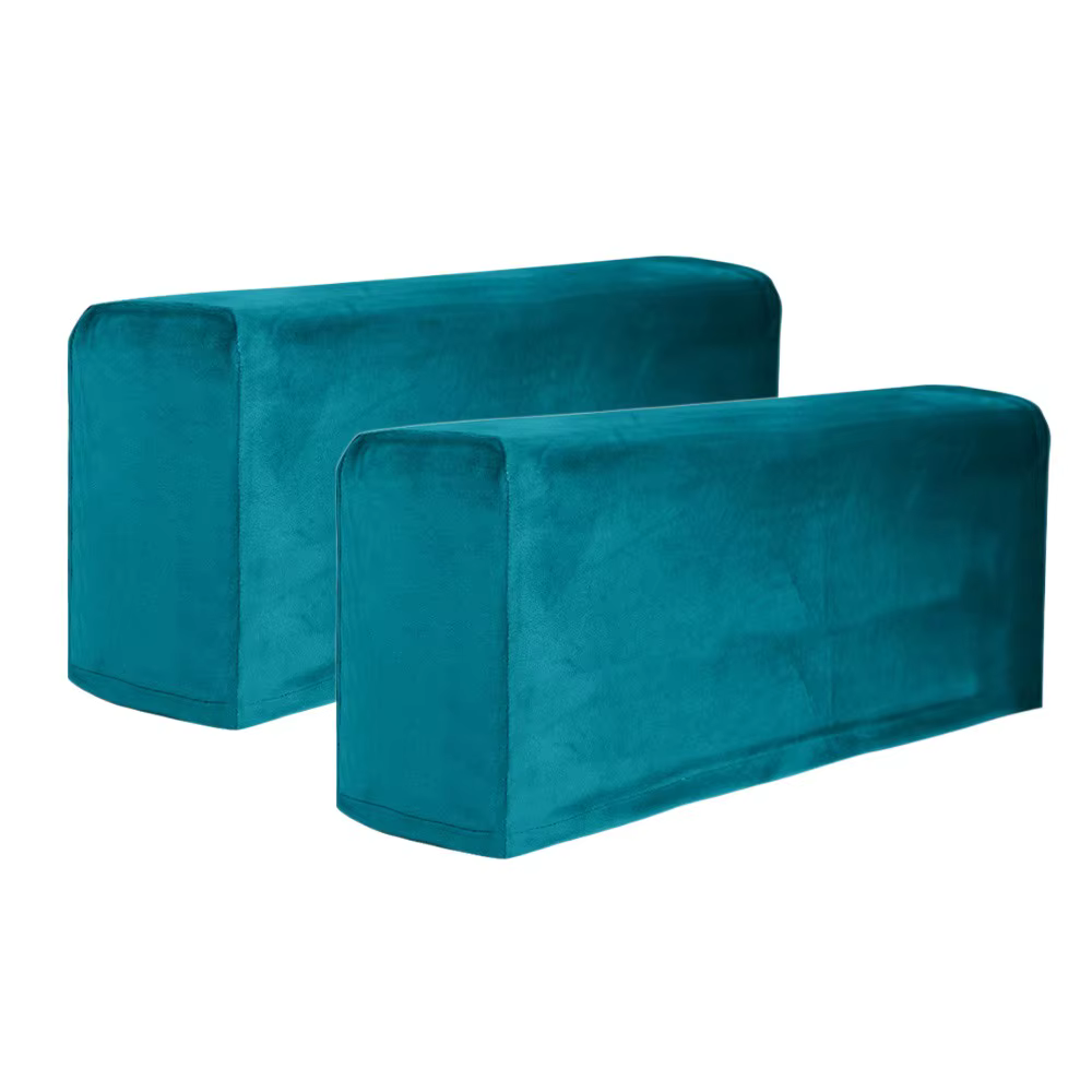 2 pièces cadeaux housses d'accoudoir de canapé extensibles élasticité housse