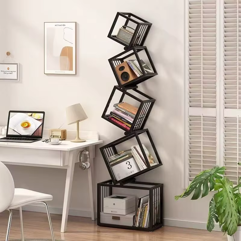Étagère d'art en fer pour décoration de salon moderne
