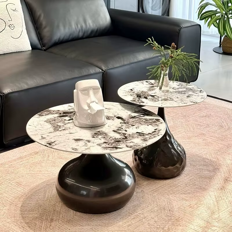Table basse ronde moderne pour salon