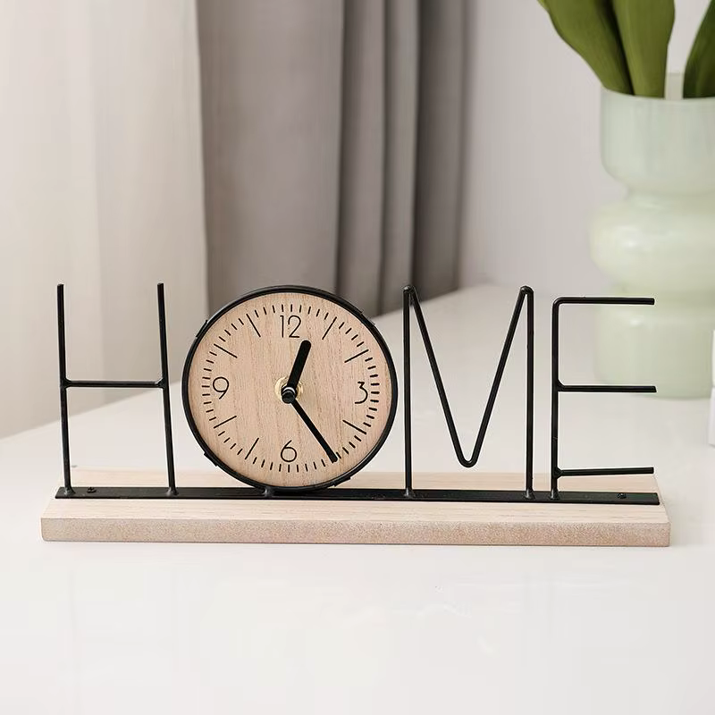 Horloge de Table en bois