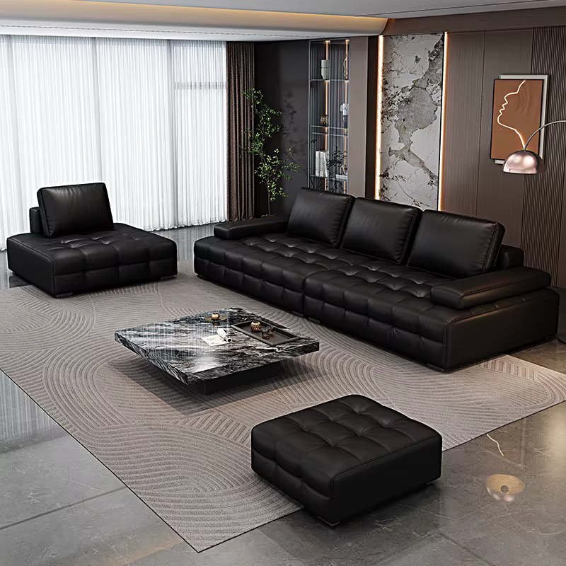 Canapés modernes italiens lit appartement de luxe fauteuils de détente