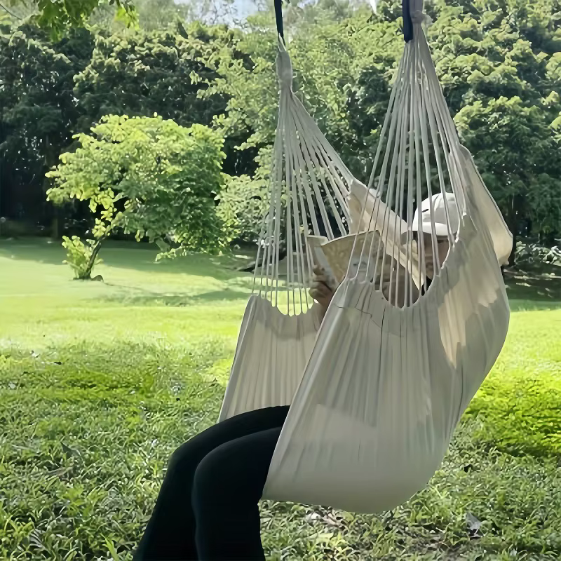Chaise hamac relaxante et décontractée en tissu