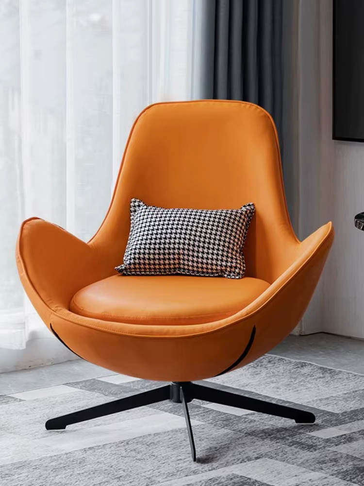 Chaise de canapé nordique à dossier unique pour salon