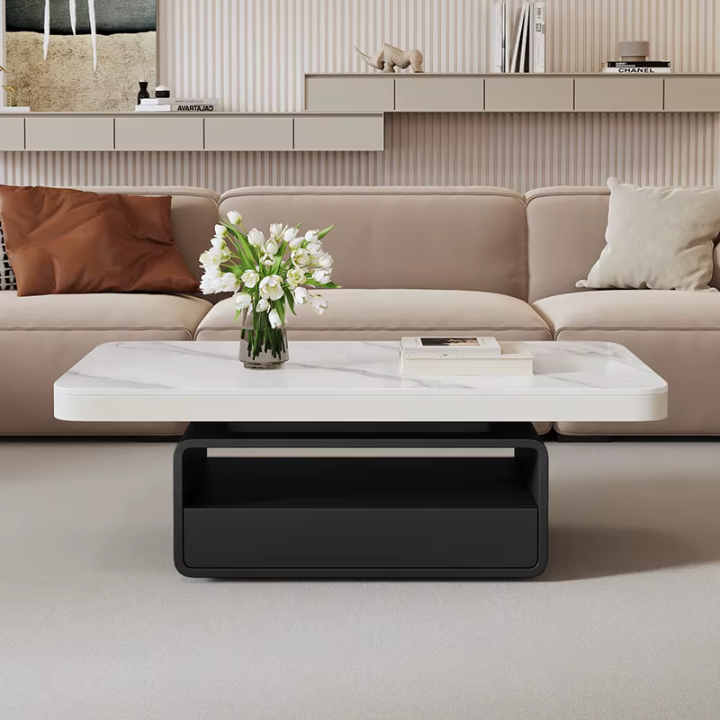 Tables basses rectangulaires modernes avec tiroirs De rangement